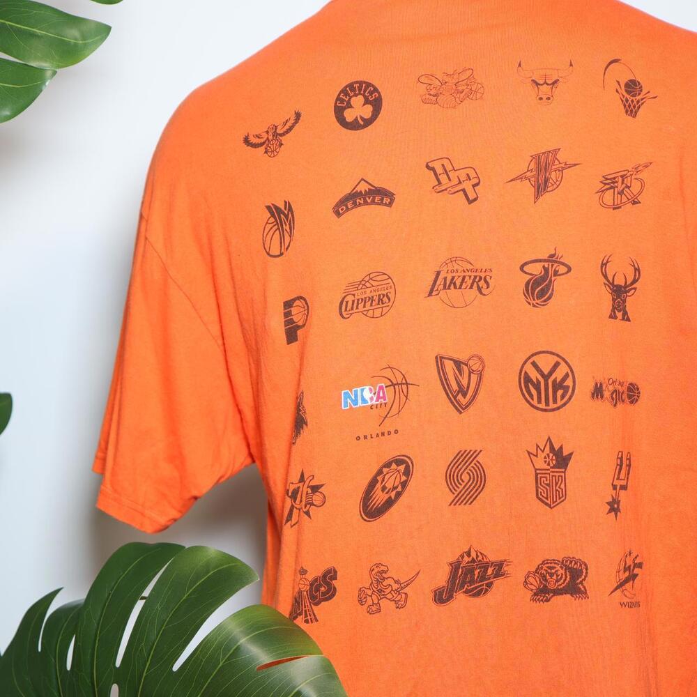 Vintage 90s NBA City Old School Logos T-Shirt